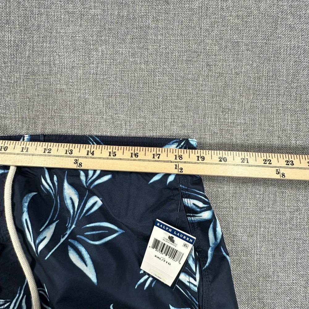 Polo Ralph Lauren Kailua Swim Trunks Mens XXL Black Pineapple Lined Shorts NEW